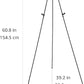 Collapsible Black Steel Easel