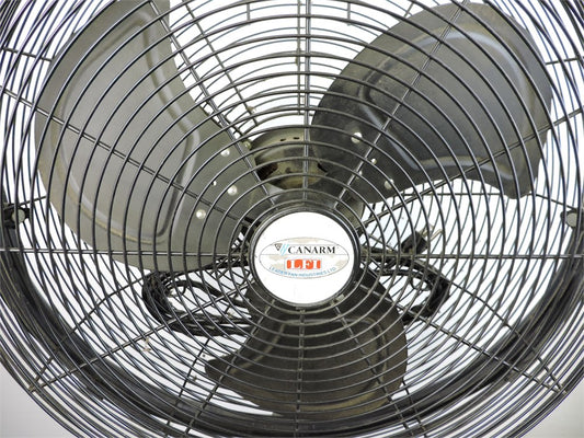 Large Silver Standing Fan