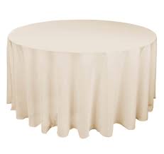 Tablecloth Floral Cream Damask Round 120"