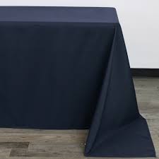 Tablecloth Dark Navy Blue Rectangular 90" x 156"