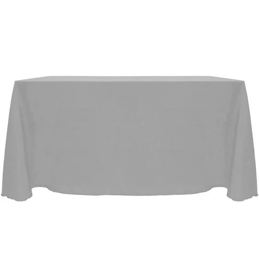 Tablecloth Grey Silver Rectangular 90" x 132"