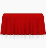 Deep Red Tablecloth Rectangular 90" x 156"