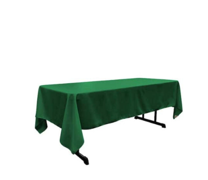 Tablecloth Green Rectangular 90" x 132"