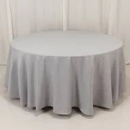 Tablecloth Grey Round 132"