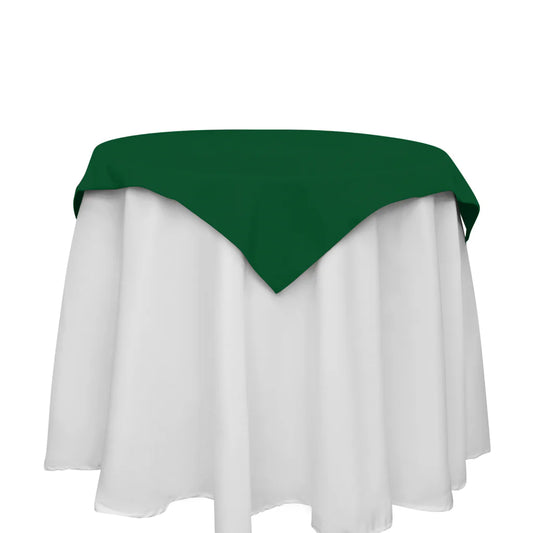 Hunter Green Polyester Overlay 54" x 54"