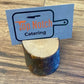 Small wooden name tags