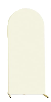 4' Ivory Spandex Arch Backdrop Cover