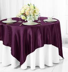 Light Plum Polyester Overlay 70" x 70"