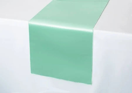 Mint Green Satin Runner