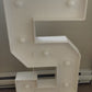 White Number 5 Marquee Light Up Sign