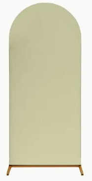 6' Sage Green Spandex Arch Backdrop Cover