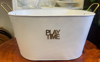 White Dimpled Ice Bucket