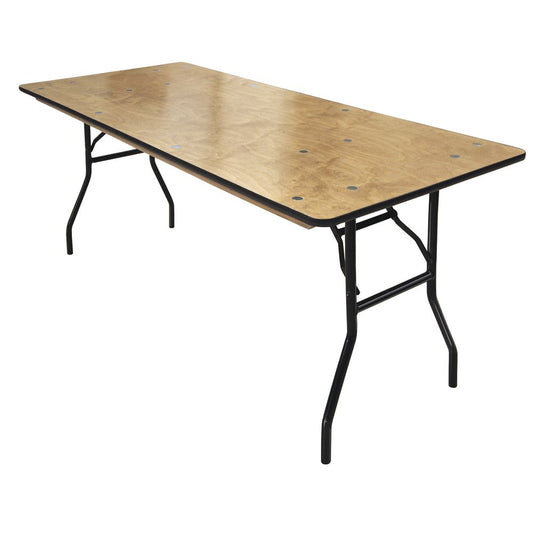 8 ft Folding Table Wood