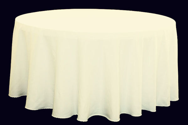 Tablecloth Ivory Round 108"