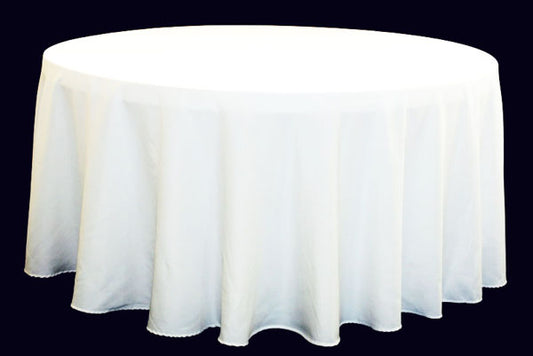 Tablecloth White Round 120"
