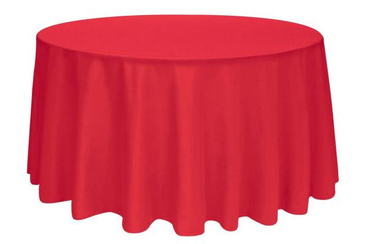 Tablecloth Red Round 120"