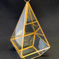 Geometric Glass Terrarium Centerpiece