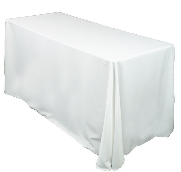 Tablecloth White Rectangular 90"x132"