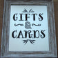 Gifts & Cards Framed Sign