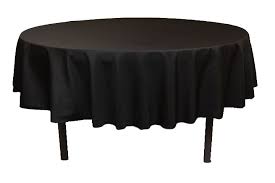 Tablecloth Black Round 90"