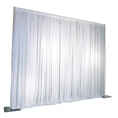 Basic White Backdrop Package Includes White Sheer Curtains