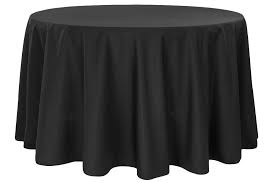 Tablecloth Black Round 132"