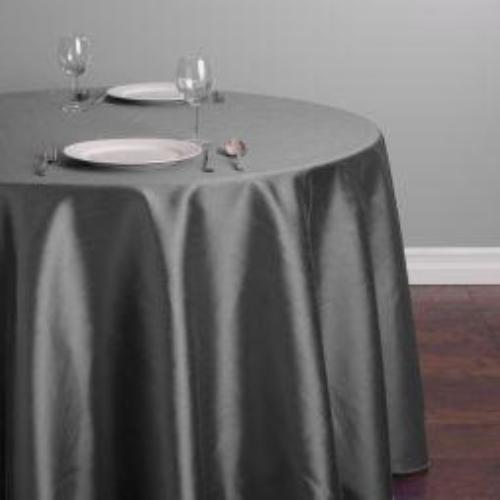 Tablecloth Charcoal / Platinum Round 120"