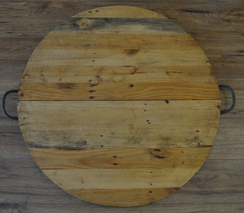 Wooden Platter with Handles