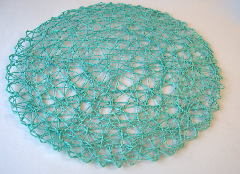 Turquoise Weaved Round 15" Placemat