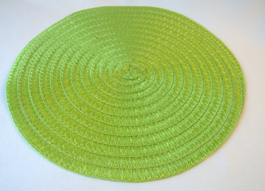 Apple Green Round 15" Placemat