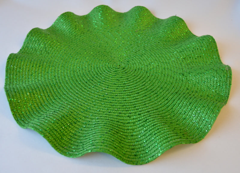Bright Green Wave Round 15" Placemat