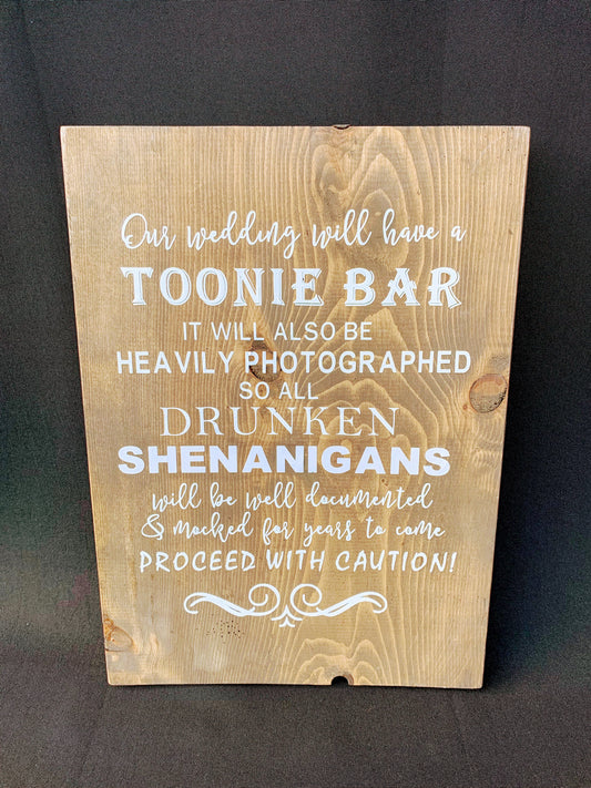 Toonie Bar Sign
