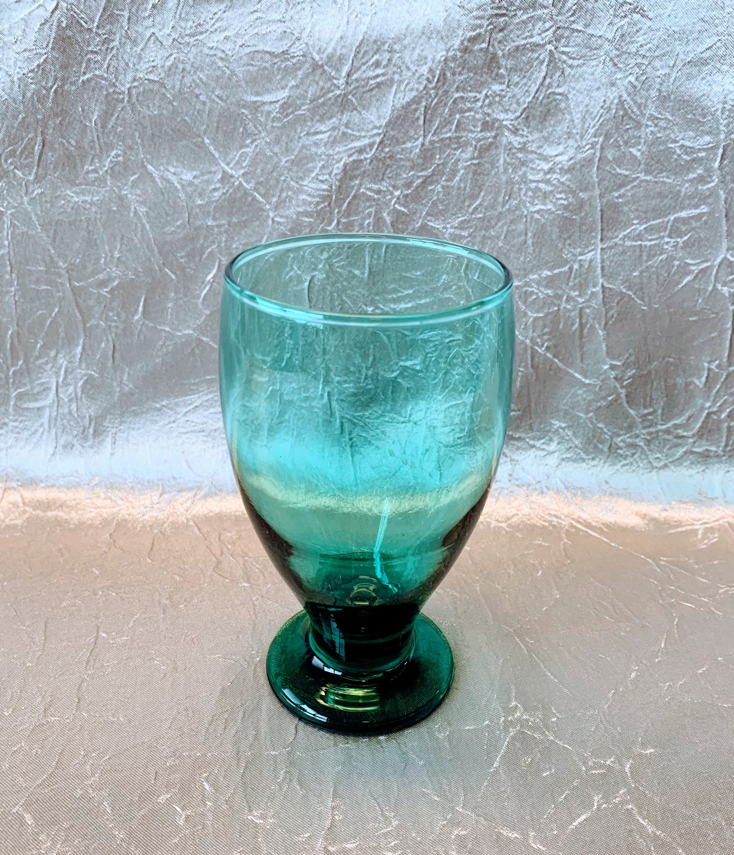 Teal Water Goblet 11 oz