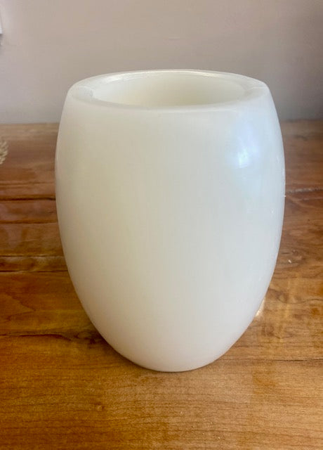 Wide Candle with insert 5" x 3.5"