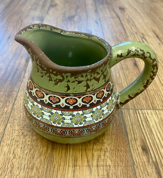 Mexican Style Green Creamer / Milk jar