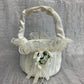 Flower Girl Basket Ivory