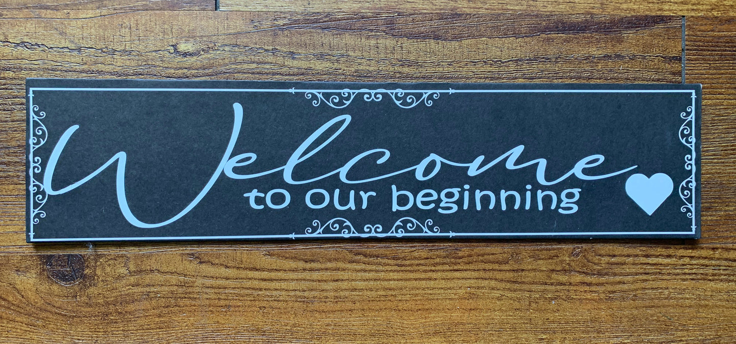 Welcome to our Beginning Sign