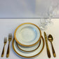 Wide Gold Rim / Classic Gold Dinner Package (Qty 105)