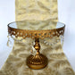 Short Gold Jeweled Cake Stand
