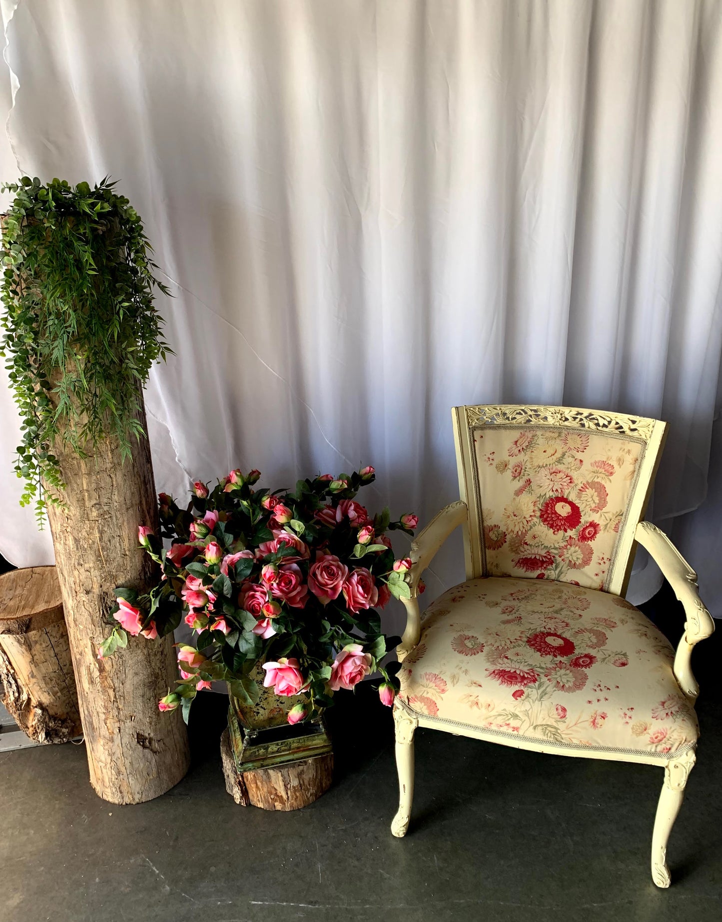 Flowered Vintage Chair