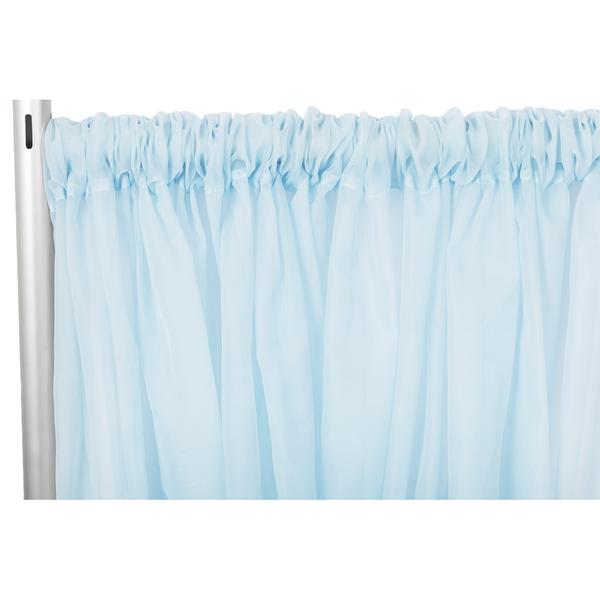 Backdrop Pale Blue Sheer Curtain 10'