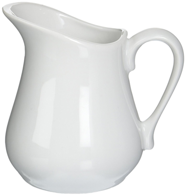 White Ceramic Pitcher 1Ltr