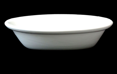 White Oval Ceramic Serving 11"
