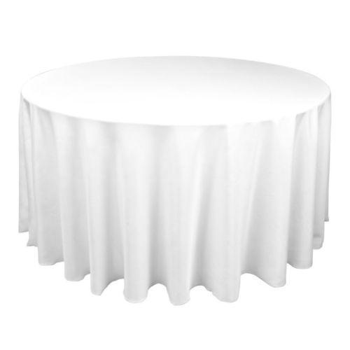 Tablecloth White Round 132"