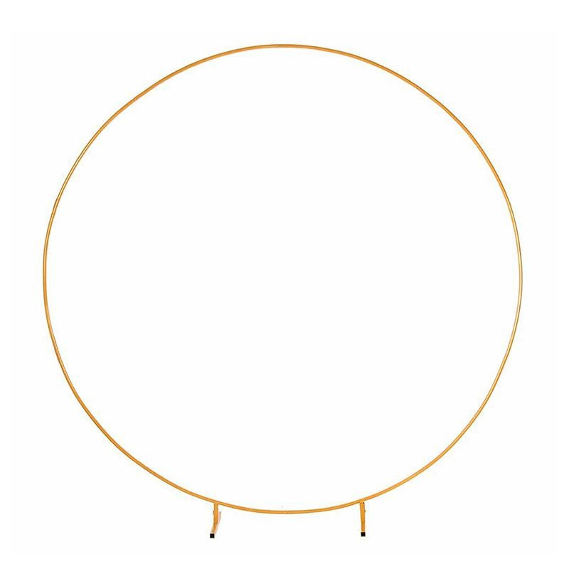 Gold Metal Circle Round Arch Stand