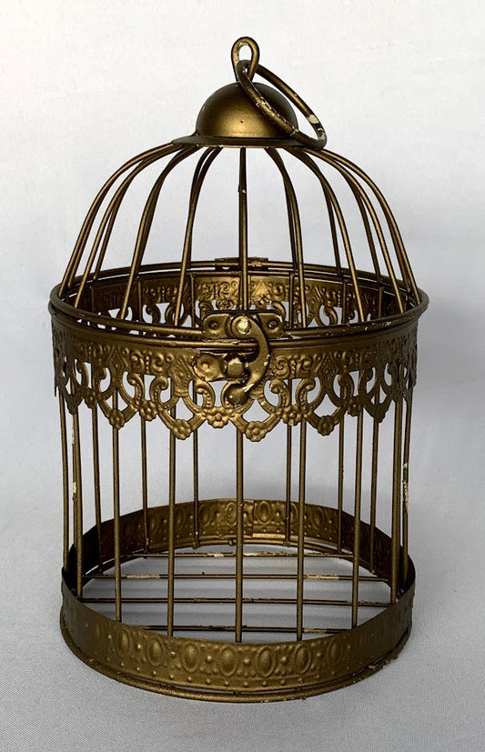 Birdcage gold 8" x 5"