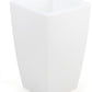 12"w x 19"h Cube Planter w/ LED Lighting, 16 Color Options, Rechargeable - White