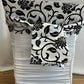 Black & White Satin Sash