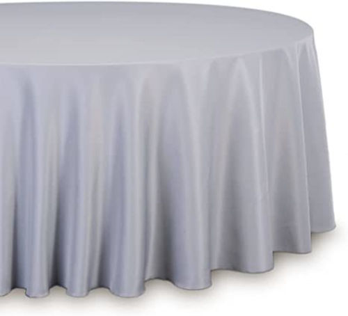 Tablecloth Silver round 120"