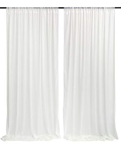 Backdrop White Sheer Curtain 15'